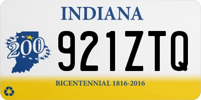 IN license plate 921ZTQ