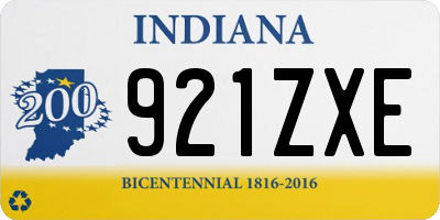 IN license plate 921ZXE