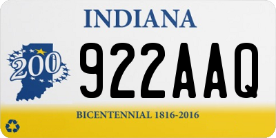 IN license plate 922AAQ