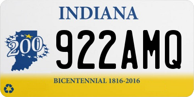 IN license plate 922AMQ