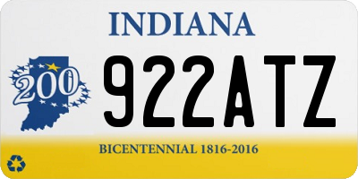 IN license plate 922ATZ