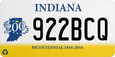 IN license plate 922BCQ