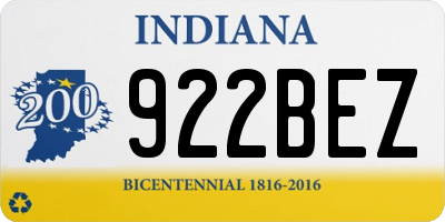 IN license plate 922BEZ