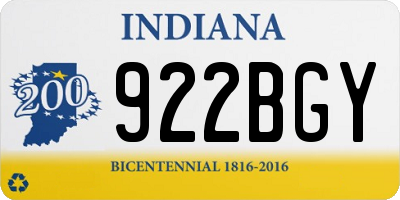 IN license plate 922BGY