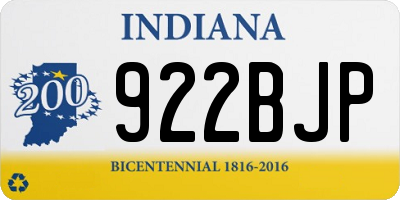 IN license plate 922BJP