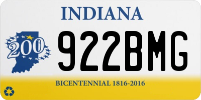 IN license plate 922BMG