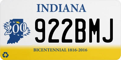 IN license plate 922BMJ