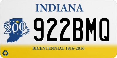 IN license plate 922BMQ