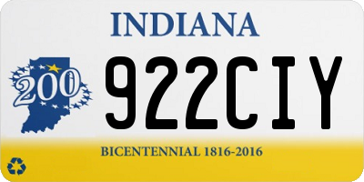 IN license plate 922CIY
