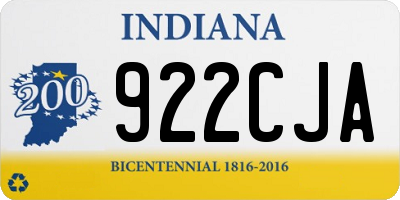IN license plate 922CJA
