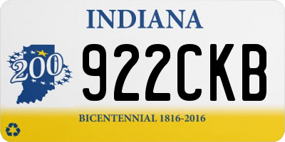 IN license plate 922CKB