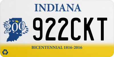 IN license plate 922CKT
