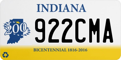 IN license plate 922CMA
