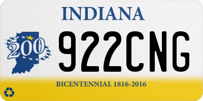 IN license plate 922CNG
