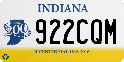 IN license plate 922CQM