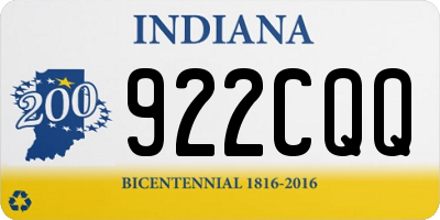 IN license plate 922CQQ
