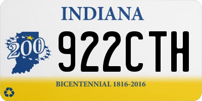 IN license plate 922CTH