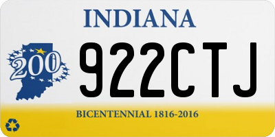 IN license plate 922CTJ