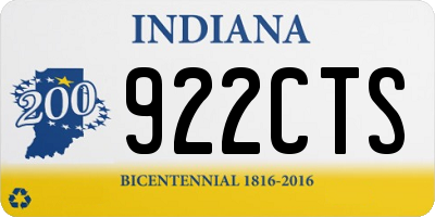IN license plate 922CTS