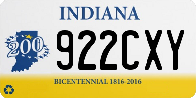 IN license plate 922CXY