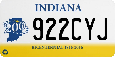IN license plate 922CYJ