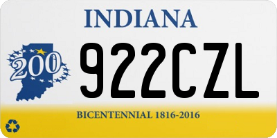 IN license plate 922CZL