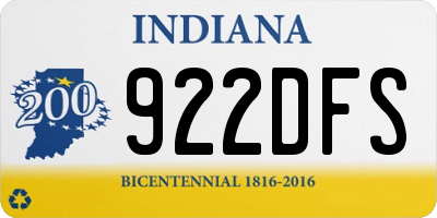 IN license plate 922DFS