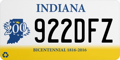 IN license plate 922DFZ