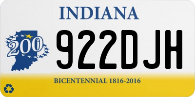 IN license plate 922DJH