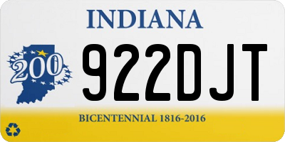 IN license plate 922DJT