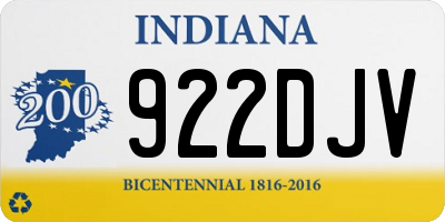 IN license plate 922DJV