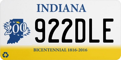 IN license plate 922DLE