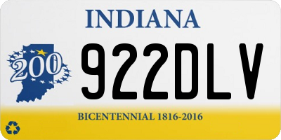 IN license plate 922DLV