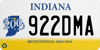 IN license plate 922DMA
