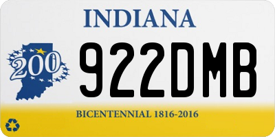 IN license plate 922DMB