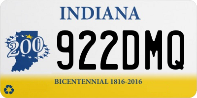IN license plate 922DMQ
