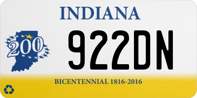 IN license plate 922DN