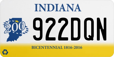 IN license plate 922DQN