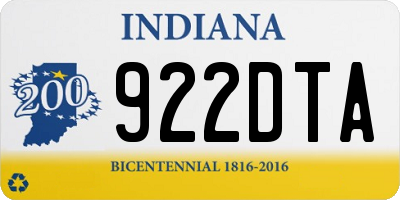 IN license plate 922DTA
