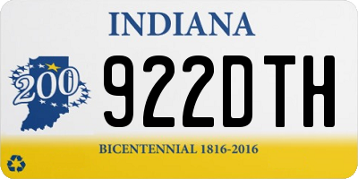 IN license plate 922DTH