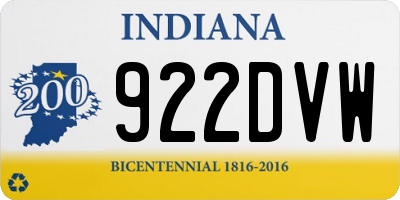 IN license plate 922DVW
