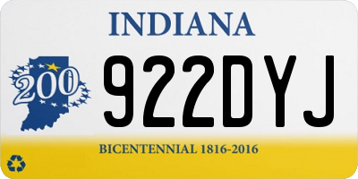 IN license plate 922DYJ
