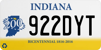 IN license plate 922DYT