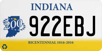 IN license plate 922EBJ