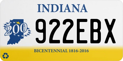 IN license plate 922EBX