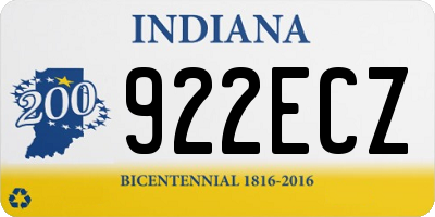 IN license plate 922ECZ