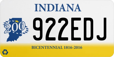 IN license plate 922EDJ