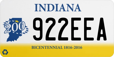 IN license plate 922EEA