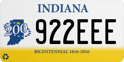 IN license plate 922EEE