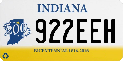 IN license plate 922EEH